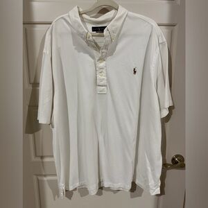3XB Ralph Lauren Classic White Polo Shirt for Men